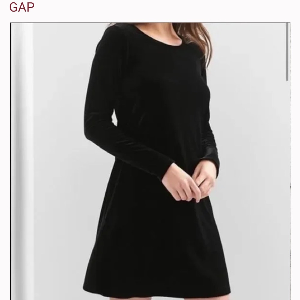 Gap Black Velvet Dress Size XS, NWT